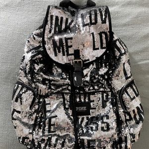 Sequin Victoria’s Secret backpack, barely used